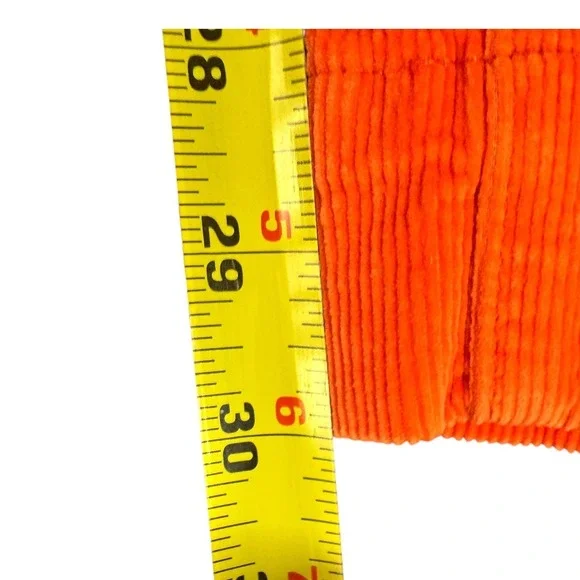 FLAMINGALS Corduroy Solid Mid Rise Straight Leg Pants Button Fly Women Small NWT - Picture 3 of 9